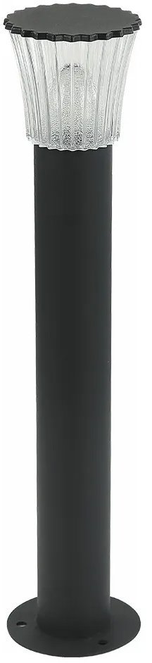 Luxera Prezent Avento LED 5 W IP54, záhradné stĺpikové svietidlo, čierne