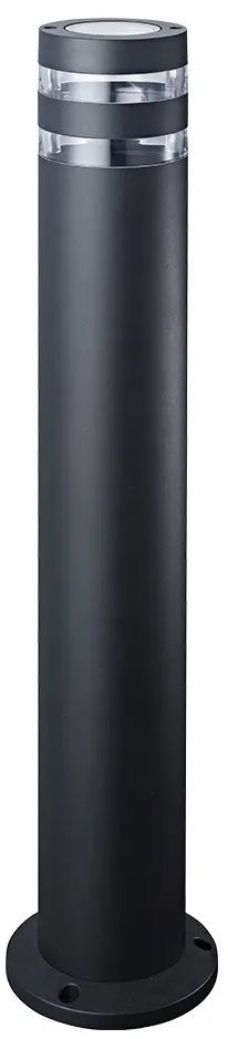 Luxera Prezent Daima 1× GU10 10 W IP44, záhradné stĺpikové svietidlo, čierne