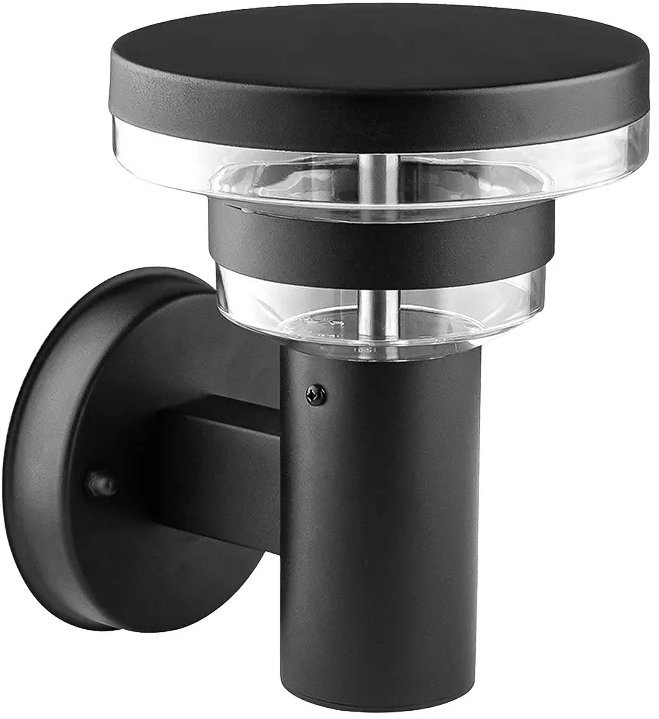 Luxera Prezent Umera LED 9 W IP44, vonkajšie nástenné svietidlo, čierne