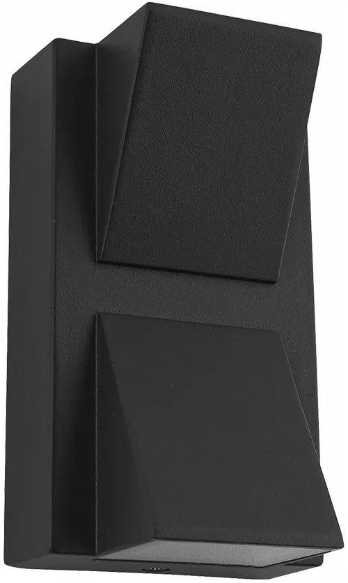 Luxera Prezent Nautic LED 2× 3 W IP44, vonkajšie nástenné svietidlo, čierne