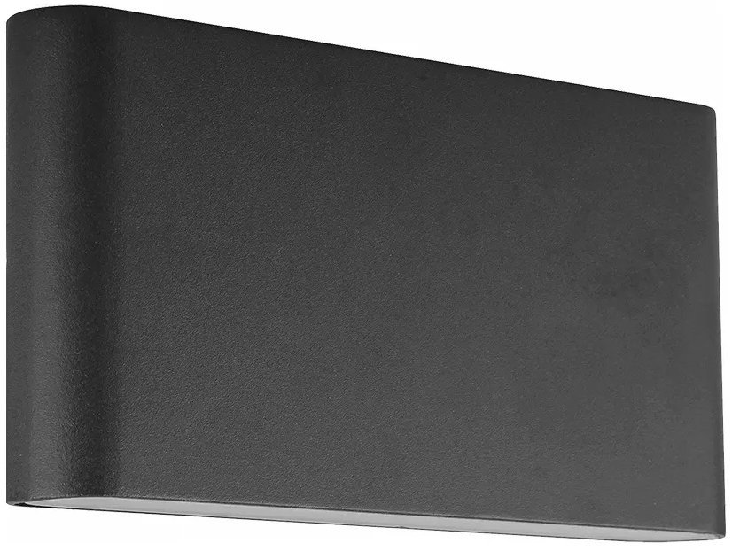 Luxera Prezent Maer LED 2× 5 W IP44, vonkajšie nástenné svietidlo, čierne