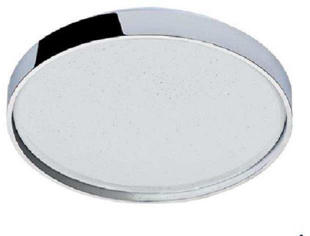 Luxera LED Kúpeľňové stropné svietidlo s efektom hviezdneho neba Si chrome 38,5 cm