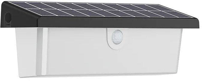 Luxera Prezent Alea LED 8 W, Solárne nástenné svietidlo so senzorom