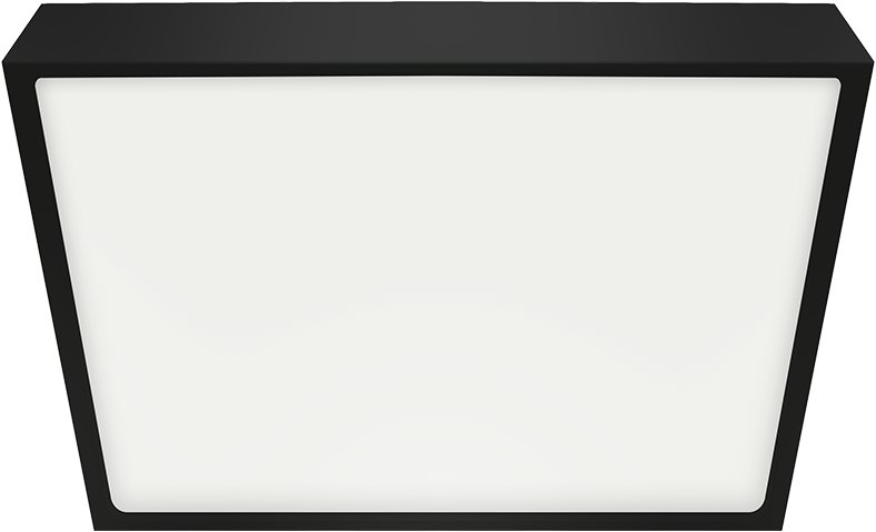 Luxera LENYS II. prisadené LED svietidlo 12 W/štvorcové/čierne
