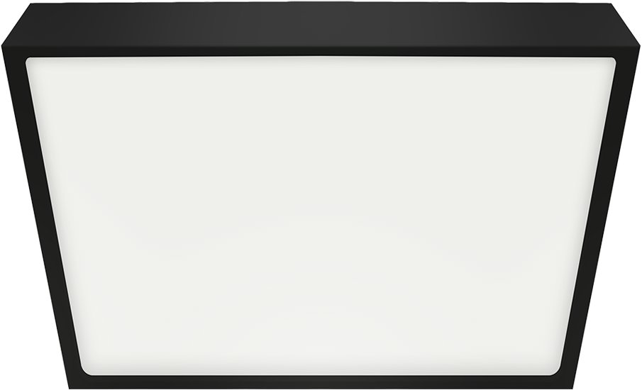 Luxera LENYS II. prisadené LED svietidlo 24 W/štvorcové/čierne