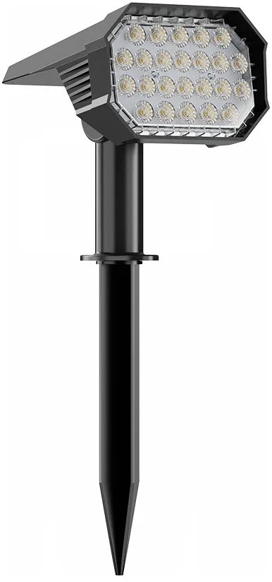 Luxera Prezent Fold LED 4,8 W, Solárne zapichovacie/nástenné záhradné svietidlo