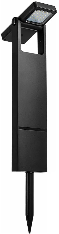 Luxera Prezent Zax 65287 LED/4 W, Solárne zapichovacie záhradné svietidlo, čierne