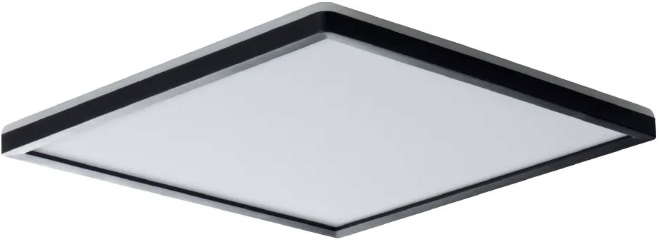 Luxera Prezent Cordia SQ LED 24 W 3CCT IP54 s podsvietením, čierne