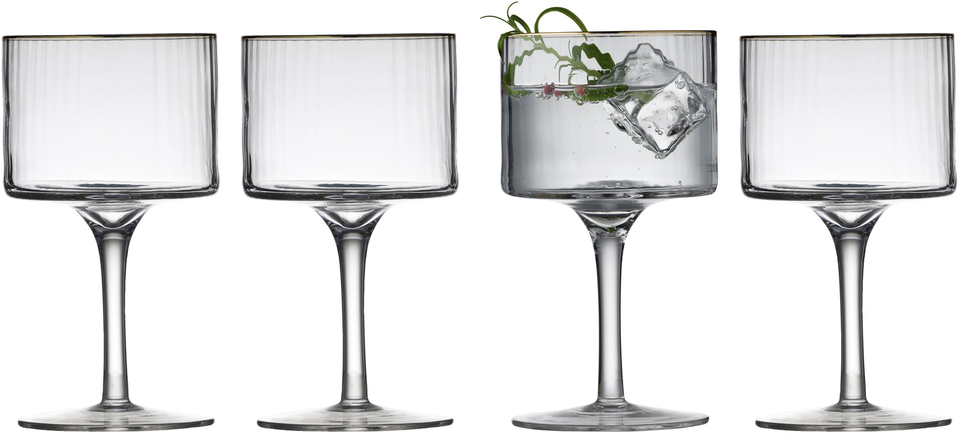 Lyngby Glas Súprava pohárov na Gin & Tonic 320 ml 4 ks Palermo Gold