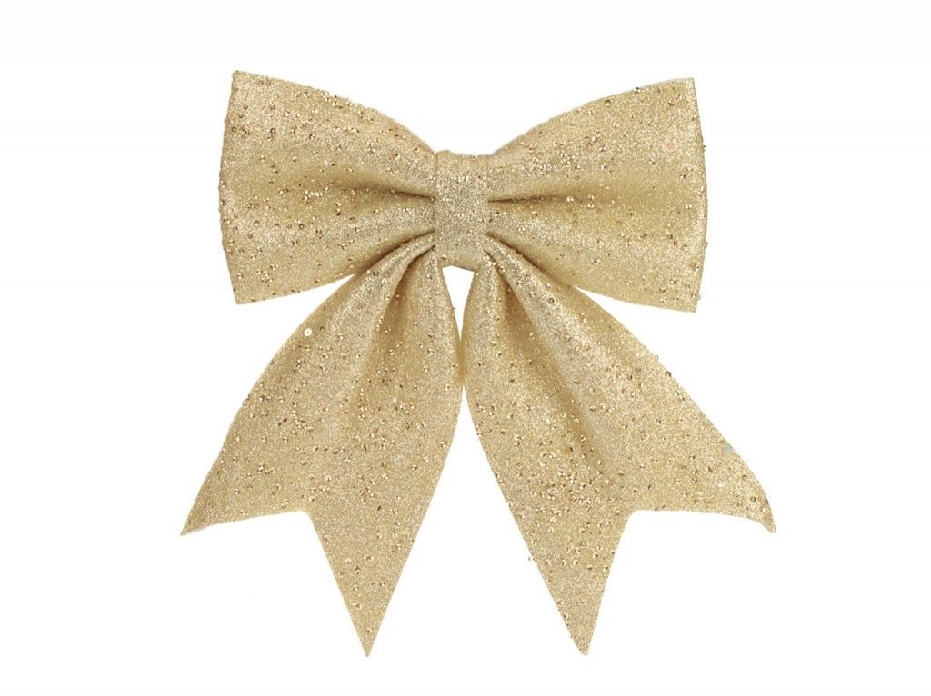 LAALU Mašle champagne s glitrami 23 × 29 cm