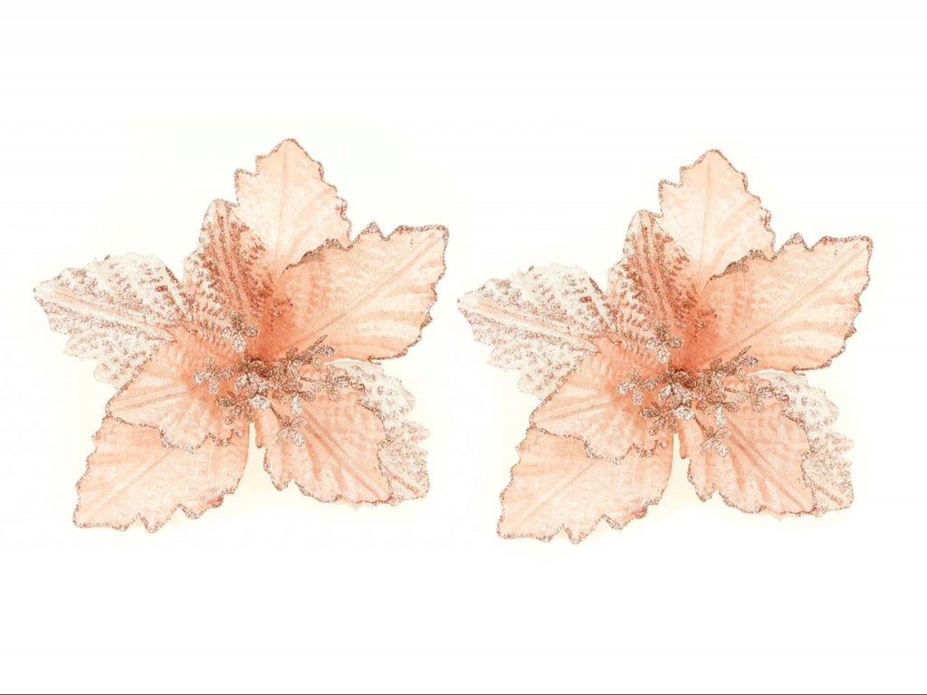 LAALU – Súprava 2 ks dekorácií Kytica bez klipsy ružová 20 × 23 cm