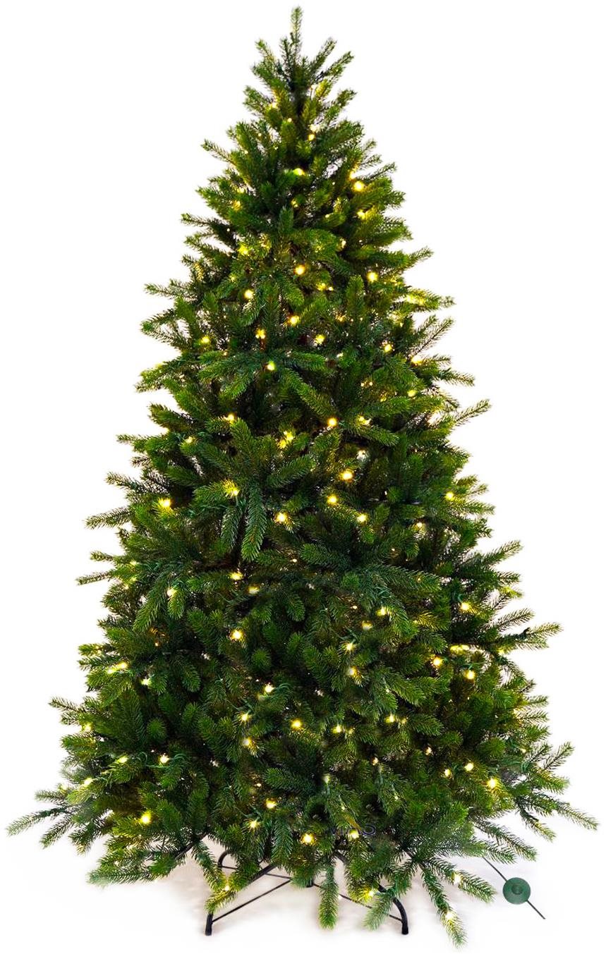 LAALU Vianočný stromček 3D jedľa Merlin 210 cm so SMART LED OSVETLENÍM
