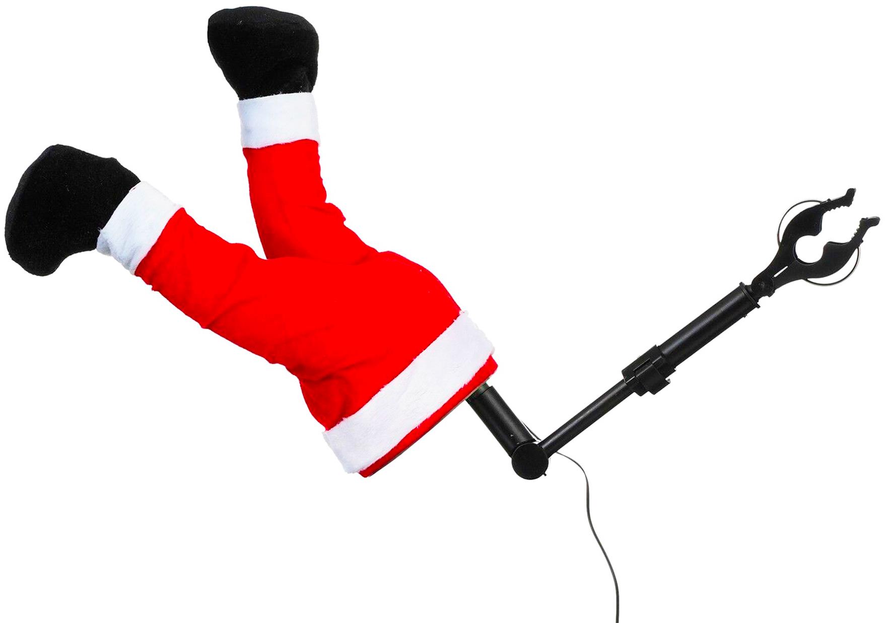 LAALU Hýbajúce sa nohy Santy na vianočný stromček 35 cm