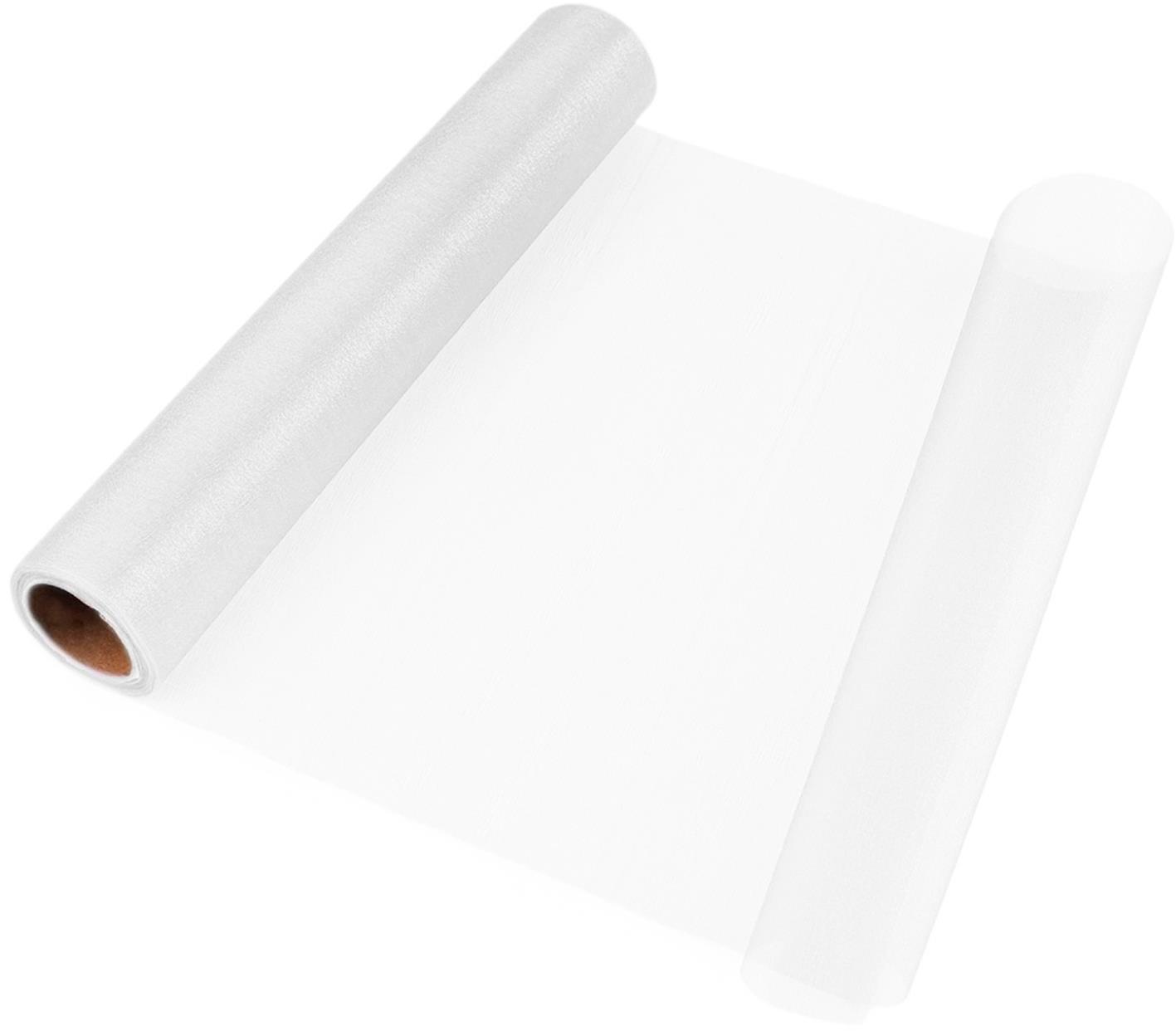 LAALU Vianočná dekorácia – organza biela, 36 × 100 cm