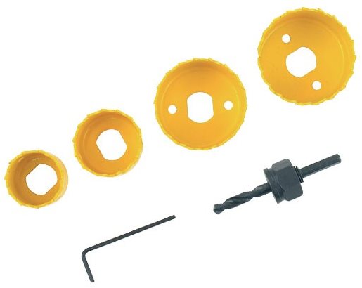 EXTOL CRAFT vrtáky vykružovacie korunkové, 4 priemery O 32 – 54 mm, HSS/Bi-metal, 1808