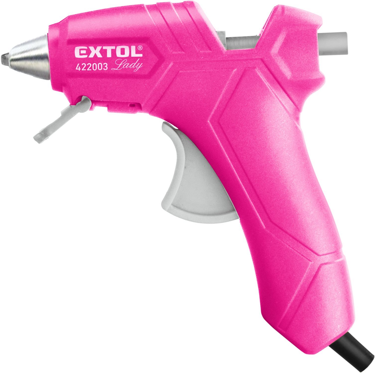 EXTOL LIGHT pištoľ tavná lepiaca, priemer 7,2 mm, 25 W, ružová, EXTOL LADY, 422003