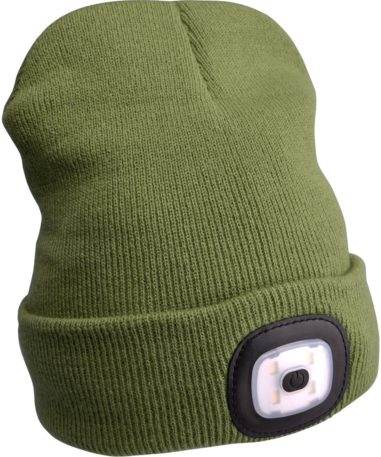 EXTOL LIGHT čiapka s čelovkou 4× 45 lm, USB nabíjanie, tmavozelená, 43192