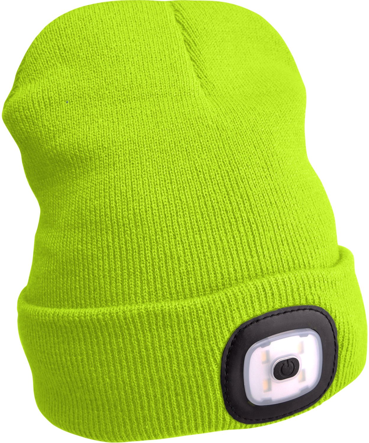 EXTOL LIGHT čiapka s čelovkou 4× 45 lm, USB nabíjanie, fluorescentná žltá, 43194