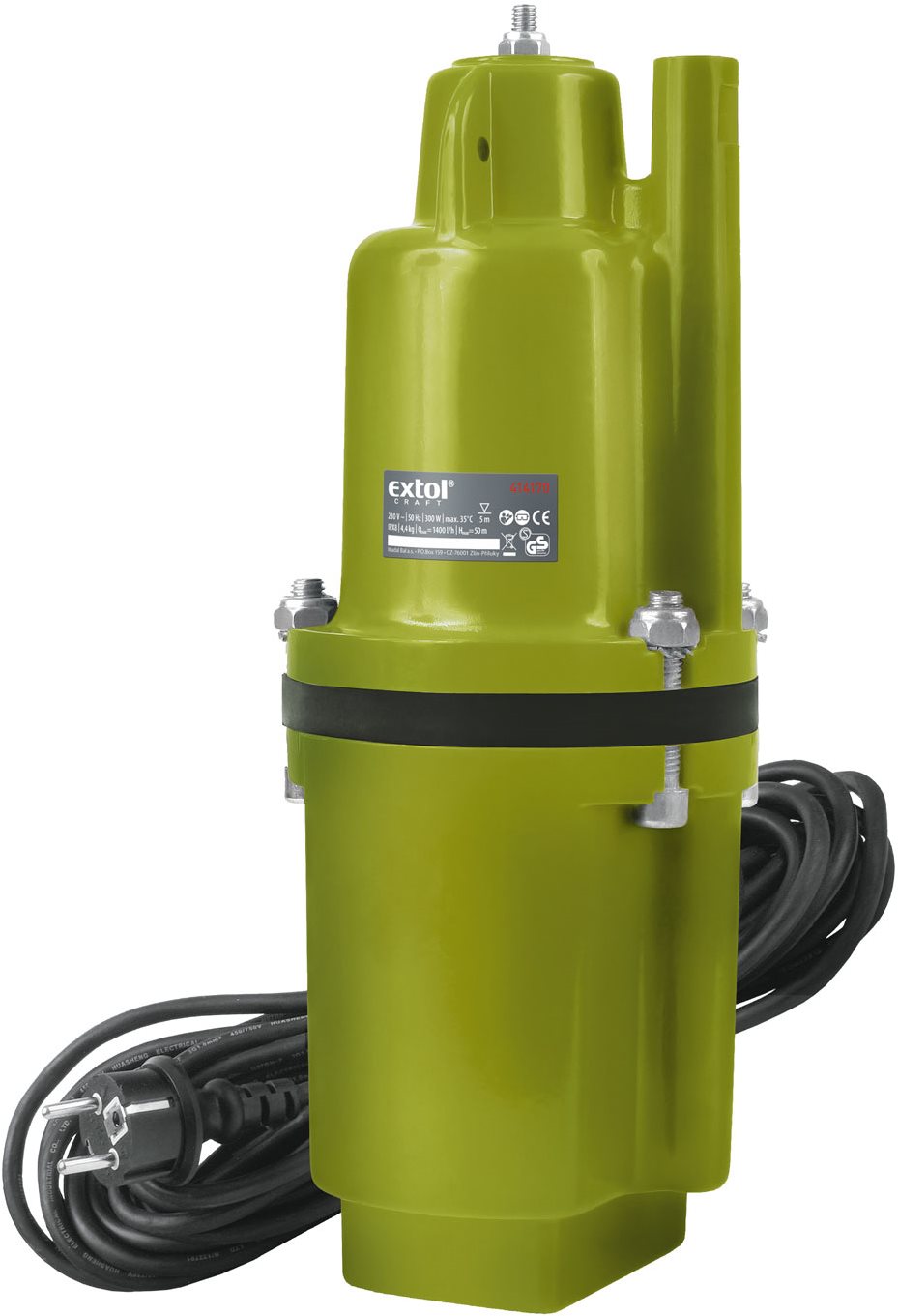 EXTOL CRAFT Čerpadlo membránové hlbinné ponorné, 300 W, 1400 l/h, 10 m, 414170