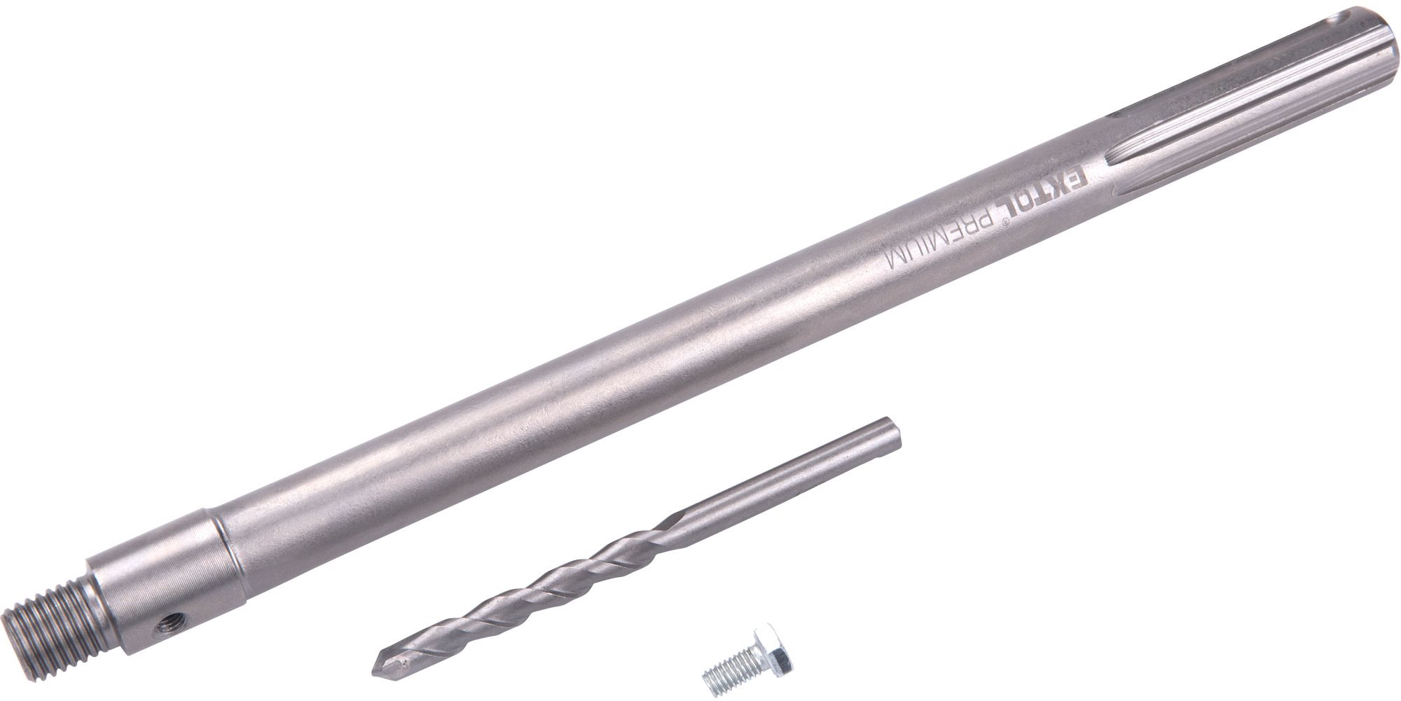 EXTOL PREMIUM stopka upínacia SDS MAX s vodiacim vrtákom, 300 mm × M16, 8801951