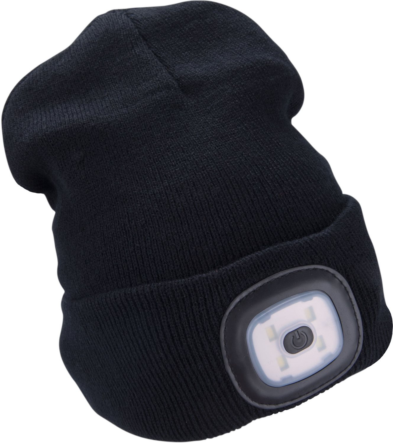 EXTOL LIGHT čiapka s čelovkou 4× 45 lm, USB nabíjanie, čierna, 43199