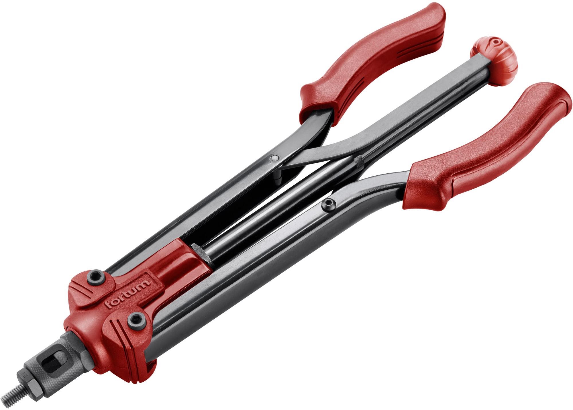 FORTUM kliešte nitovacie pákové samoskrutkovacie, M3 – M12, 390 mm, 4770635