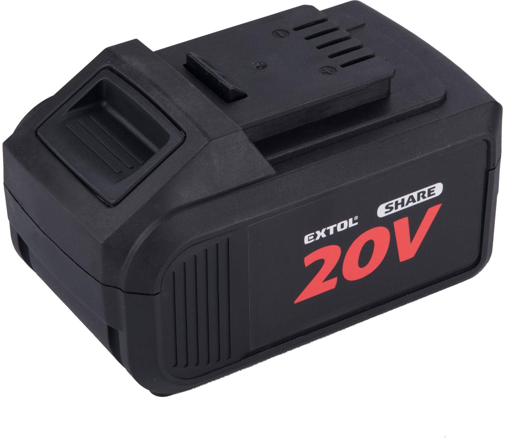 EXTOL ENERGY bateria akumulátorová SHARE20V, 20 V Li-Ion, 8 Ah, 8891886
