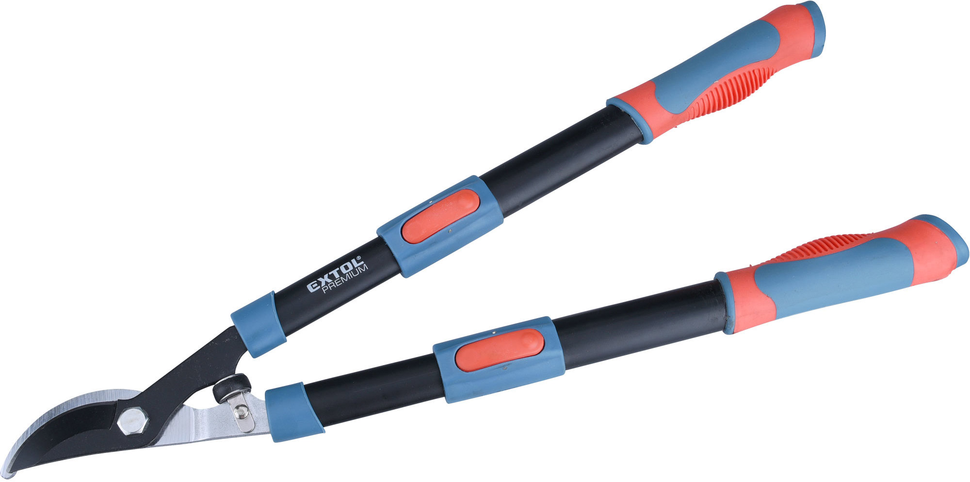 EXTOL PREMIUM, nožnice na konáre, teleskopické dvojsečné, 640 – 905 mm, HCS, 8873106