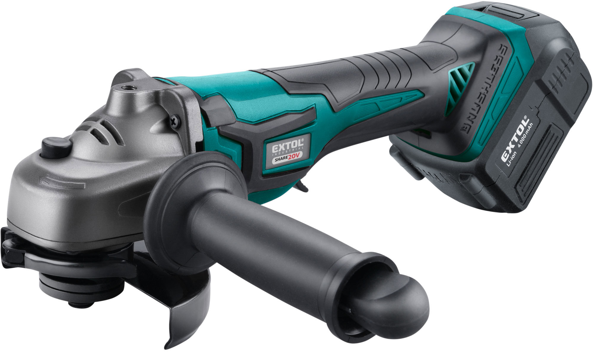 EXTOL INDUSTRIAL Brúska uhlová AKU SHARE20V, 125 mm 8791842 (1× 4 Ah)
