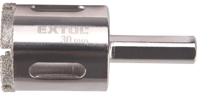 EXTOL PREMIUM korunka vykružovacia diamantová na sklo a keramiku, priemer 30 mm, 8801987