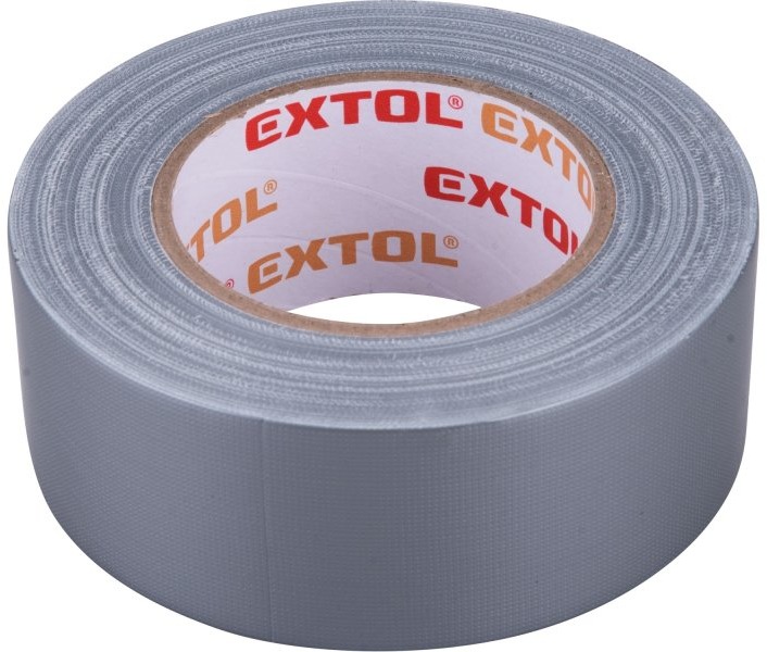 EXTOL PREMIUM páska lepiaca textilná/univerzálna, 50 mm × 50 m hr. 0,18 mm, sivá, 8856312