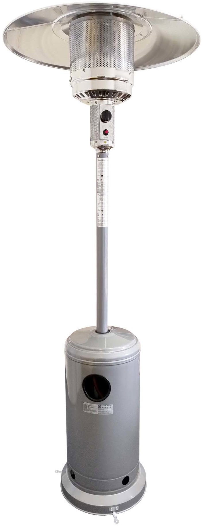 PRECIS Záhradný ohrievač vrátane príslušenstva strieborný