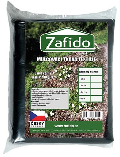 Zafido Tkaná škôlkárska textília 100 g 1,6 × 10 m čierna