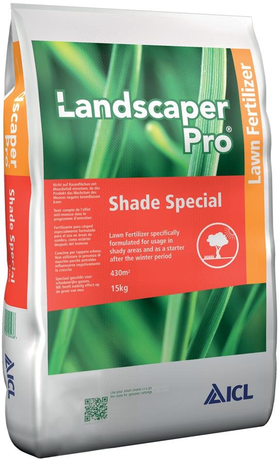 ZAFIDO Trávnikové hnojivo ICL LANDSCAPER PRO SHADE SPECIAL, 15 kg