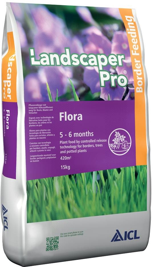 ZAFIDO Trávnikové hnojivo ICL LANDSCAPER PRO FLORA, 15 kg