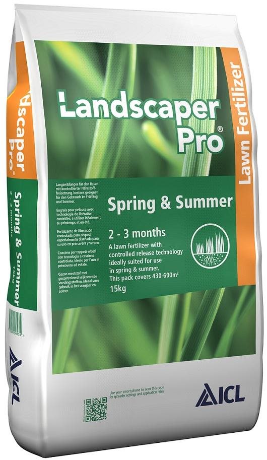 ZAFIDO Trávnikové hnojivo ICL LANDSCAPER PRO SPRING & SUMMER,15 kg