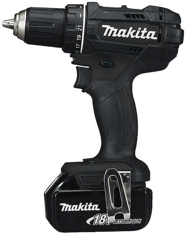 MAKITA Aku vŕtací skrutkovač čierny Li-Ion LXT 18 V/3,0 Ah DDF482RFEB