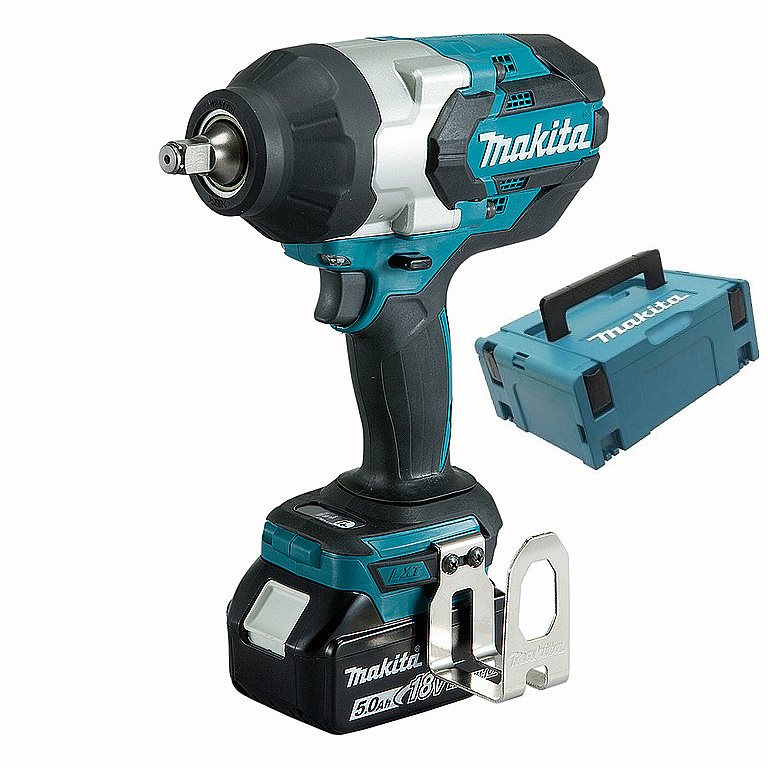 MAKITA Aku rázový uťahovák 1/2" Li-Ion LXT 18 V/5,0 Ah DTW1002RTJ