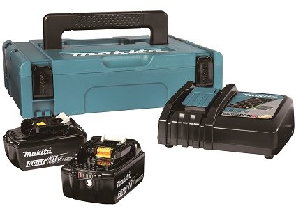 MAKITA Súprava Li-Ion LXT 18V 2× akumulátor 6,0 Ah BL1860B + nabíjačka DC18RC + Makpac