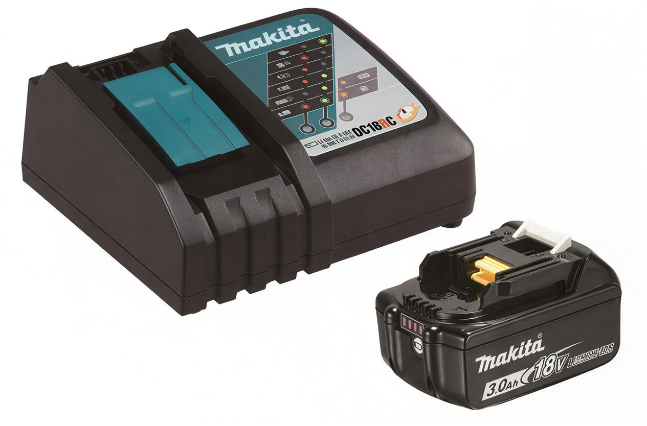 MAKITA Súprava Li-ion LXT 18 V 1 ks nabíjačka DC18RC + 1 ks akumulátor 3,0 Ah BL1830B