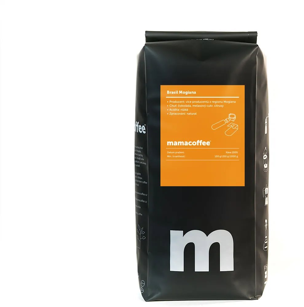 mamacoffee Brasil Mogiana, výberová, 1000 g