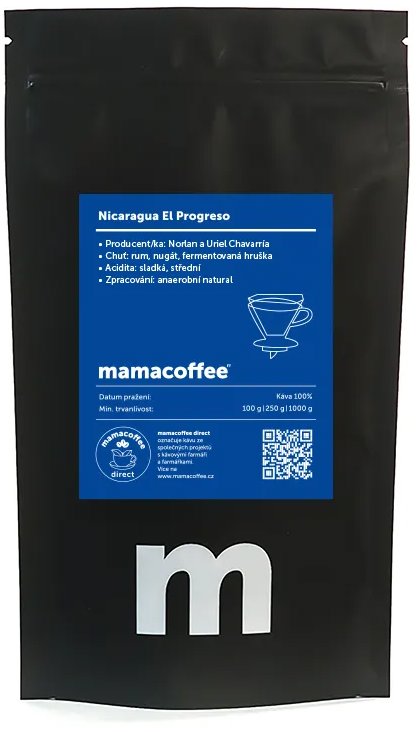 mamacoffee El Progreso, zrnková, 100 g