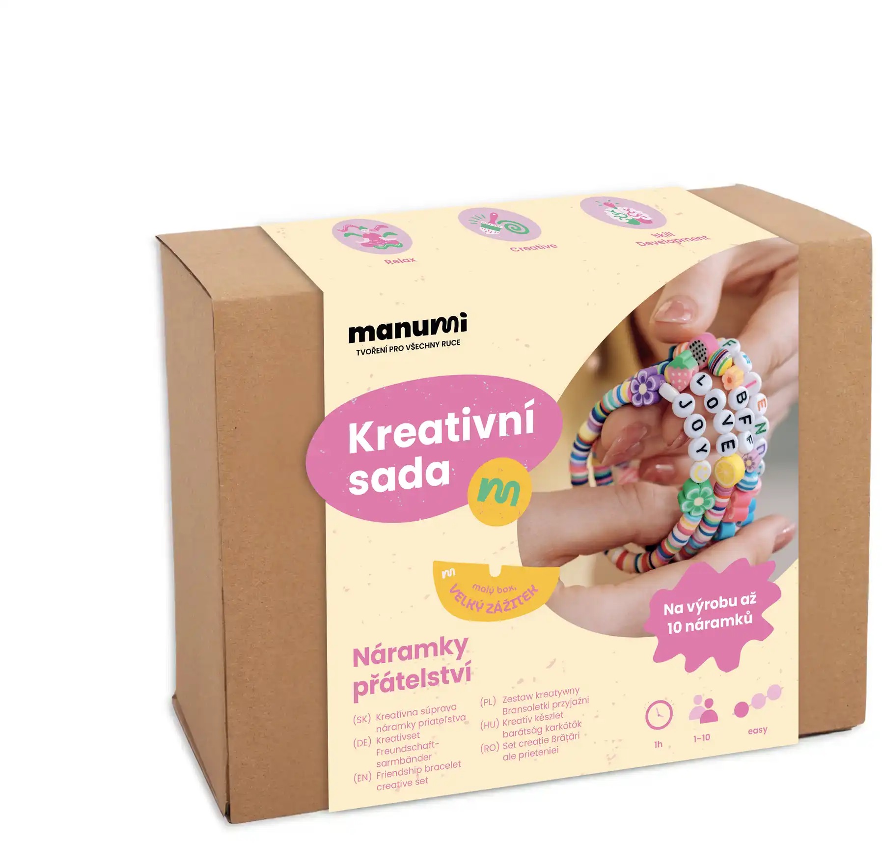 Manumi Kreatívna sada na výrobu náramkov priateľstva