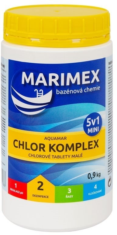 MARIMEX Chémia bazénová CHLOR KOMPLEX MINI 5v1 0,9kg