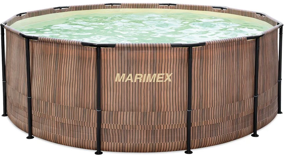 MARIMEX Bazén s konštrukciou Florida 3,66 × 1,22 m so skimmerom – motív TEAK