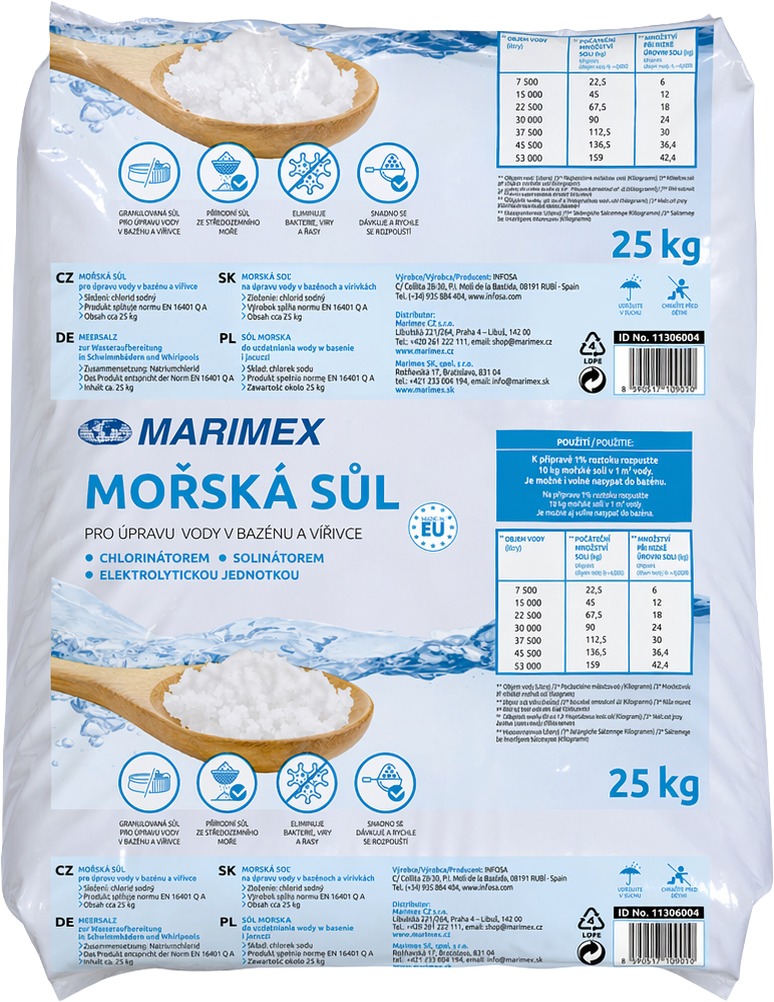 Marimex Soľ morská 25 kg