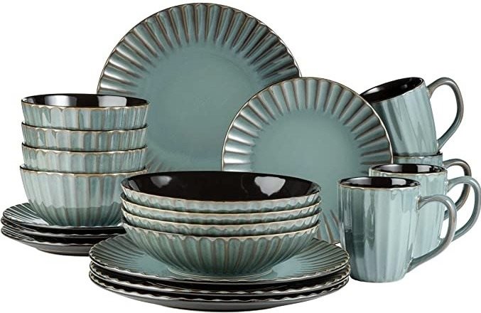 Mäser 931964 Confino Jedálenská sada 20 ks PETROL-BROWN