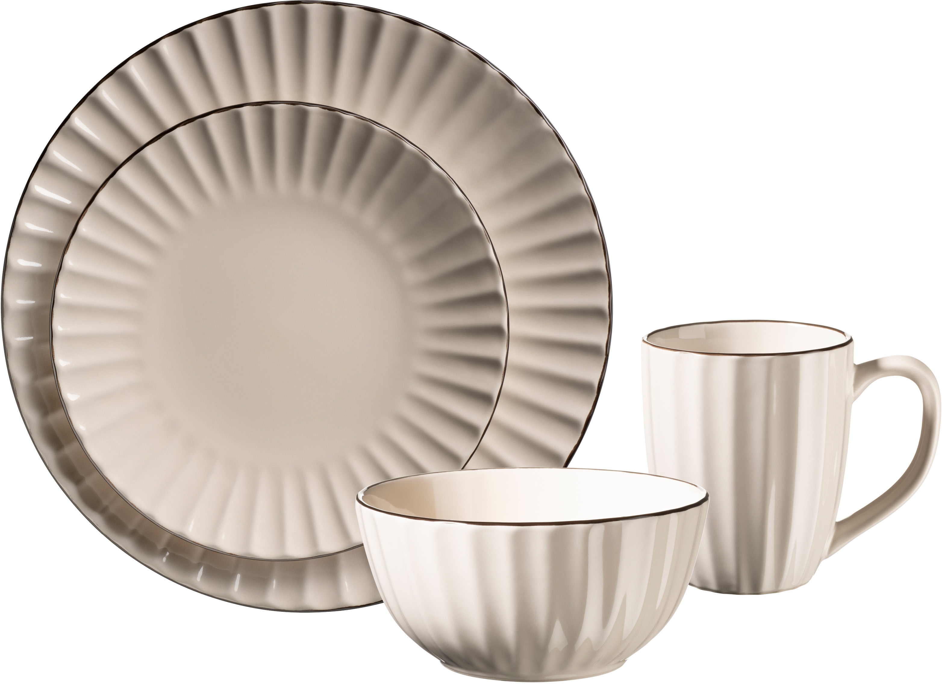 Mäser WHITE OSITA Jedálenská súprava 16 ks