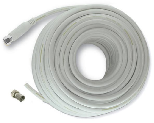 Mascom koaxiálny kábel 7676-080W, konektory F 8m