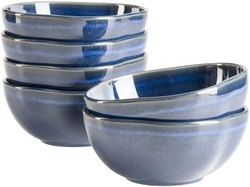 Mäser Súprava misiek 16 cm 6 ks, modrá CORDELIA